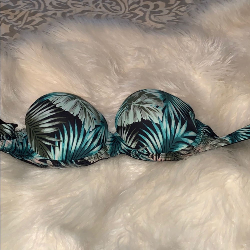 VS PINK - palm print push up bra, strapless 36B